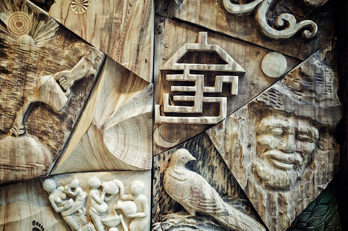 collaborative woodcarving