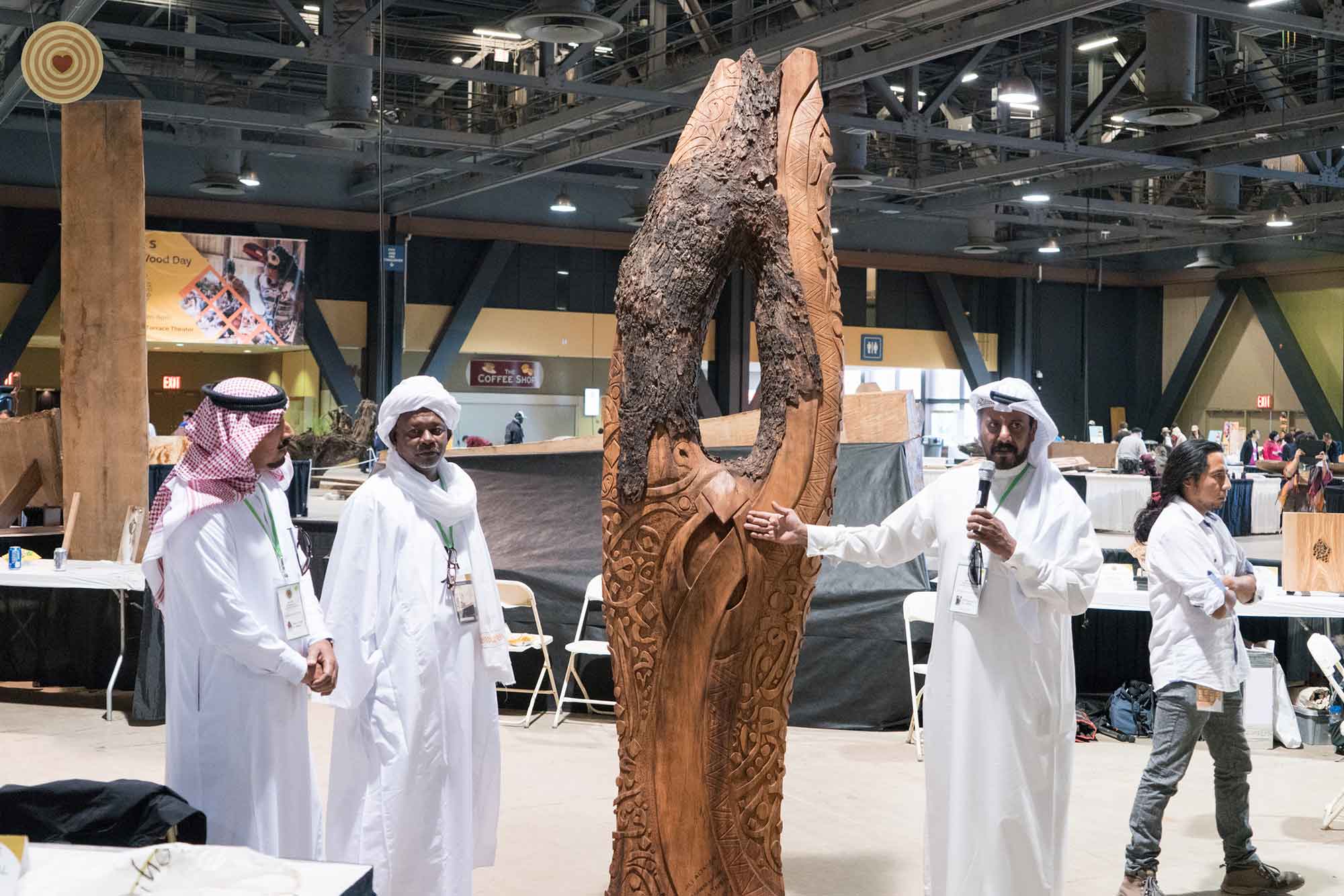 exhibition, wood carving
