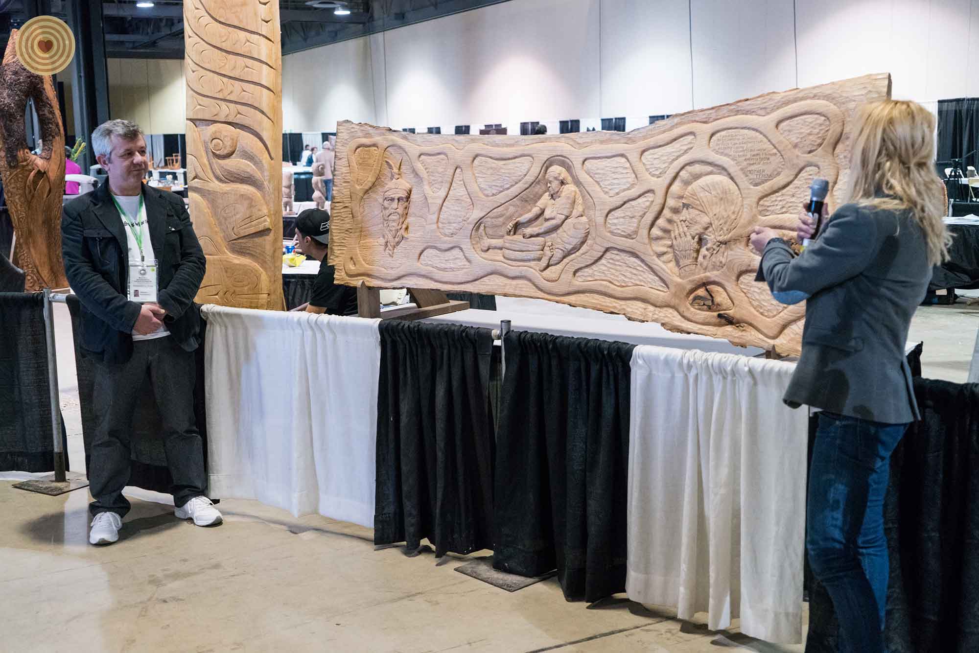 exhibition, wood carving