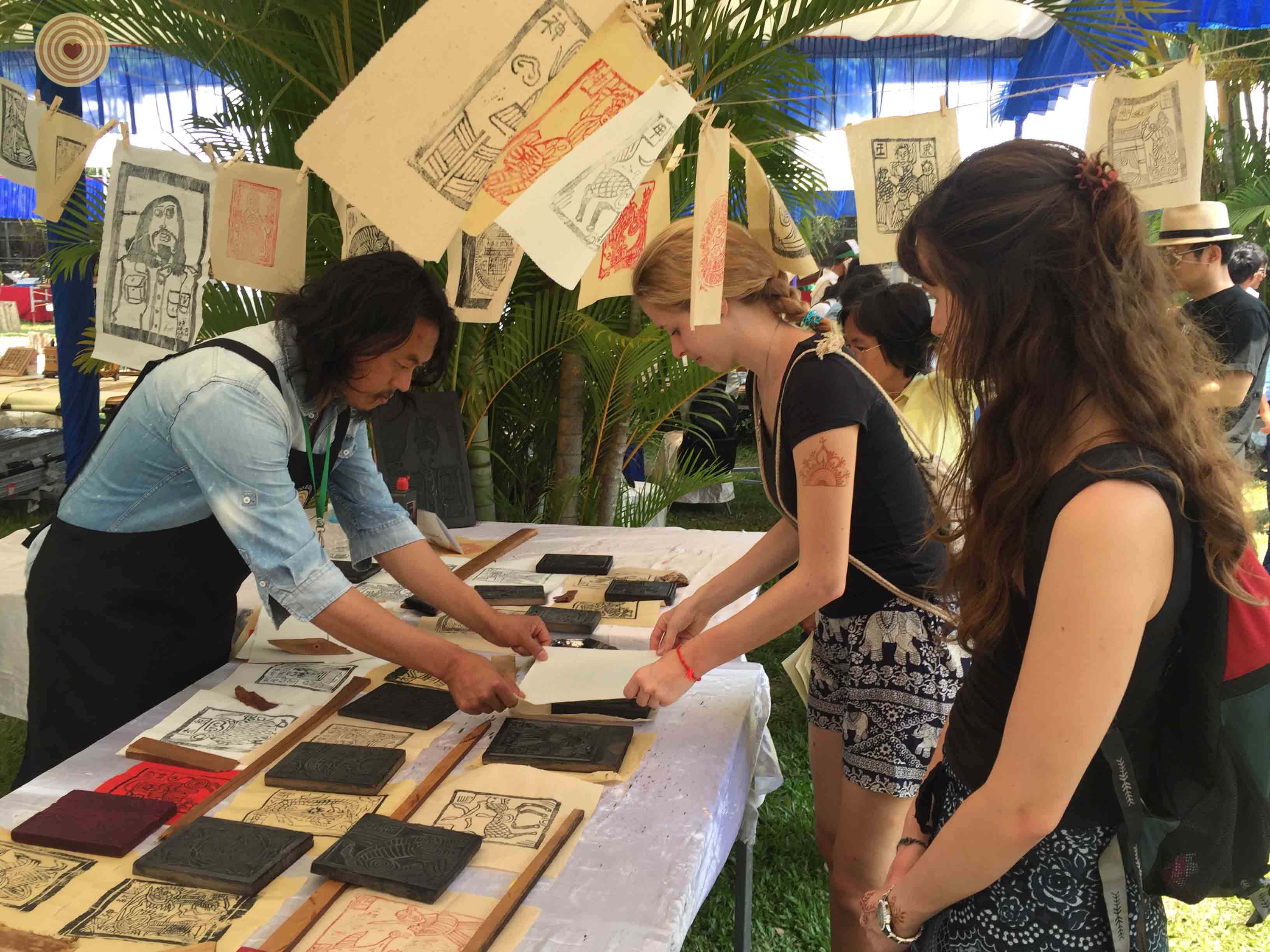 Wood, Folk Art Workshop, 2018 World Wood Day, Cambodia, Armour Horse, Printing, Yang Chunlong