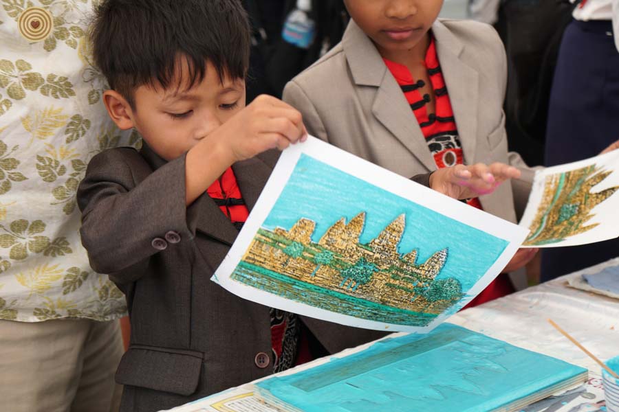Wood, Folk Art Workshop, 2018 World Wood Day, Cambodia, Japanese woodblock printing