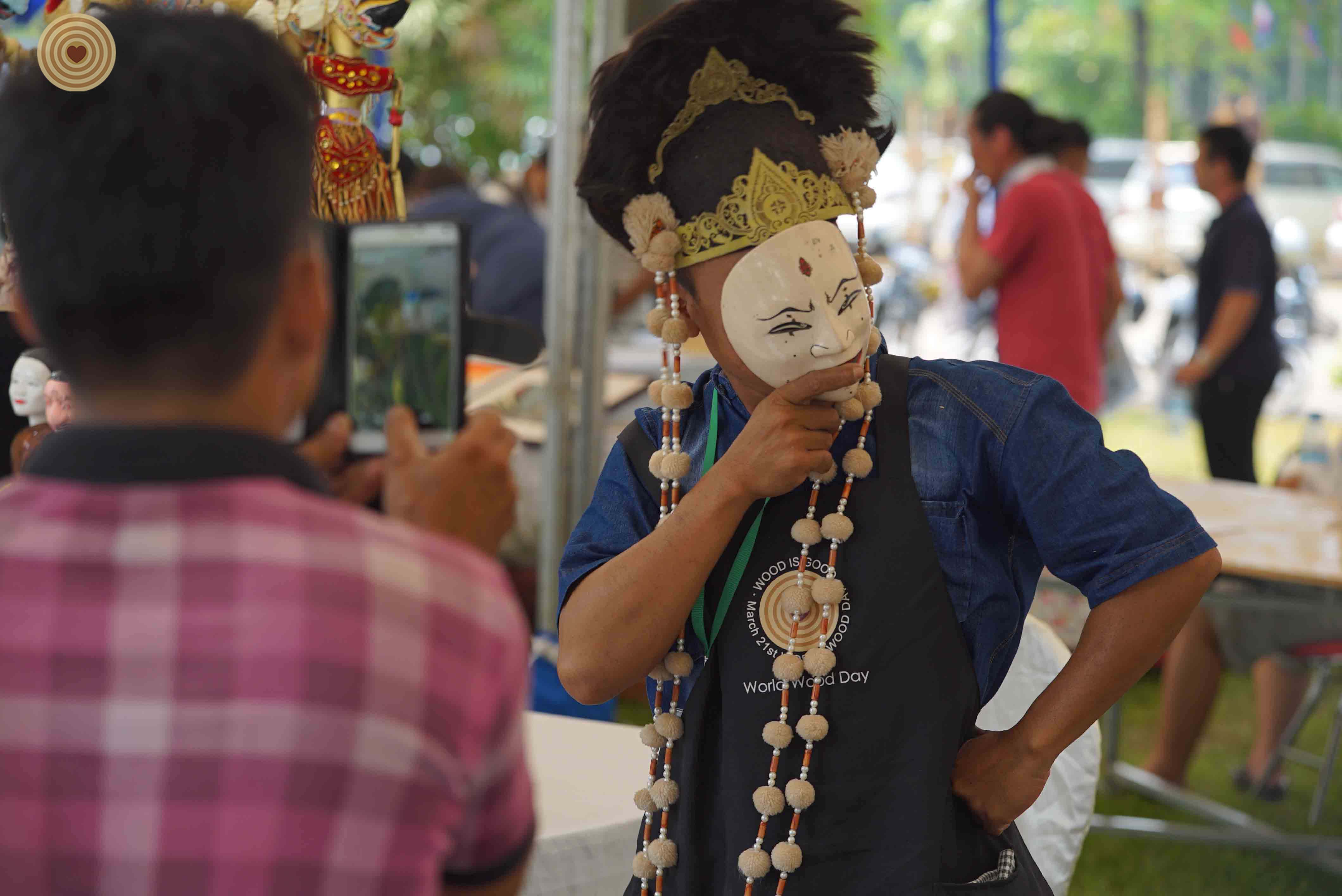 Wood, Folk Art Workshop, 2018 World Wood Day, Cambodia, Topeng, Darto, Endo Suanda