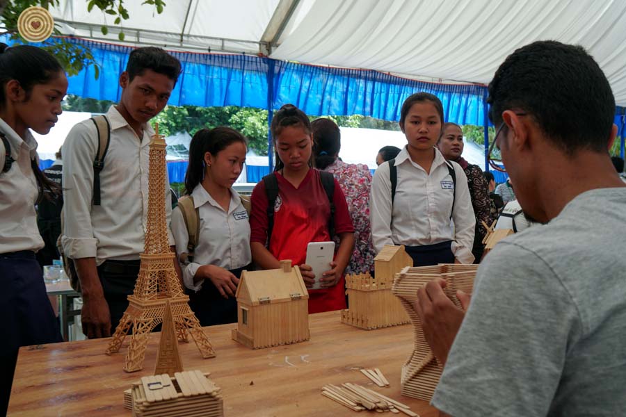 Wood, Folk Art Workshop, 2018 World Wood Day, Cambodia, Popsicle Stick Arts, Achmed Wesabi