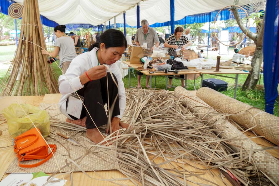 Wood, Folk Art Workshop, 2018 World Wood Day, Cambodia, Weaving