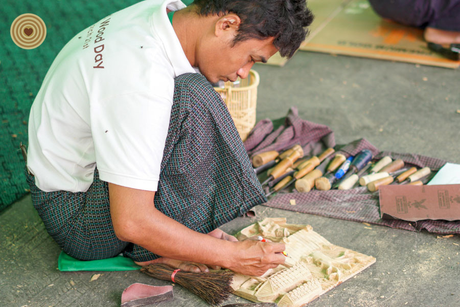 Woodcarving Competition, 2018 World Wood Day, Myanmar