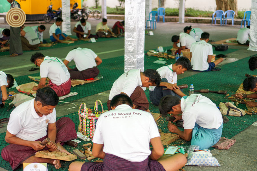 Woodcarving Competition, 2018 World Wood Day, Myanmar