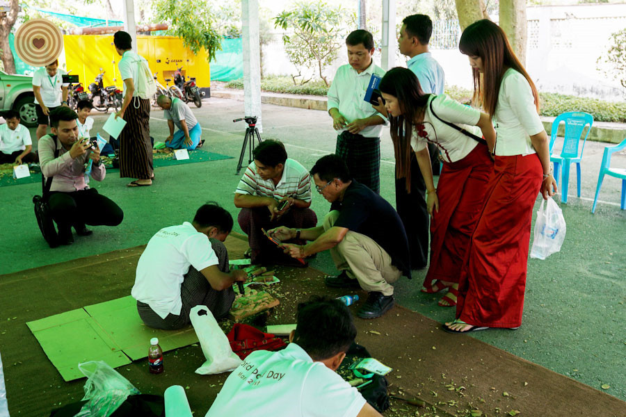 Woodcarving Competition, 2018 World Wood Day, Myanmar