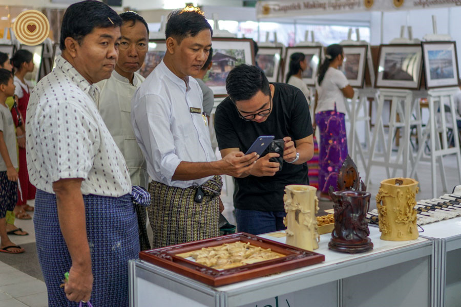 International Wood & Bamboo Carving Demonstration, 2018 World Wood Day, Myanmar