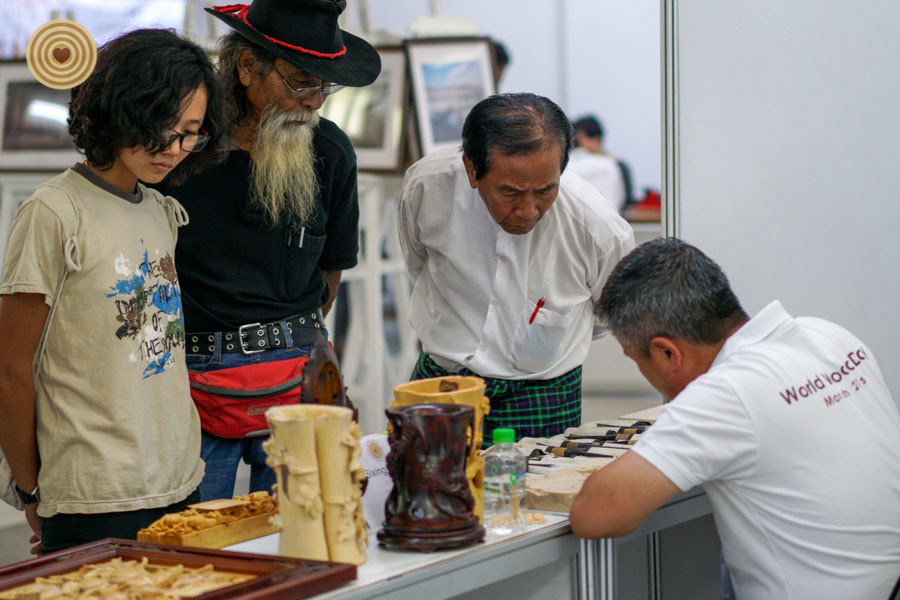 International Wood & Bamboo Carving Demonstration, 2018 World Wood Day, Myanmar