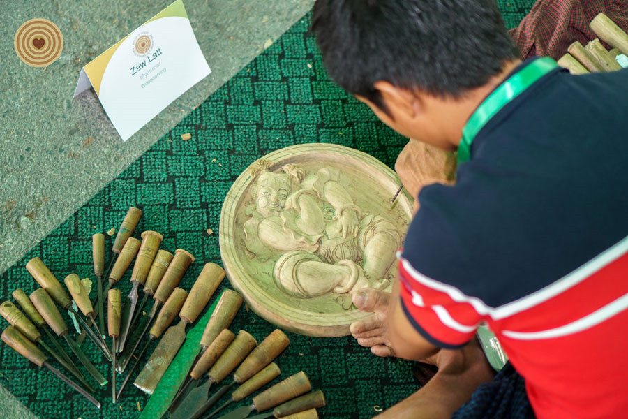 Woodcarving Competition, 2018 World Wood Day, Myanmar