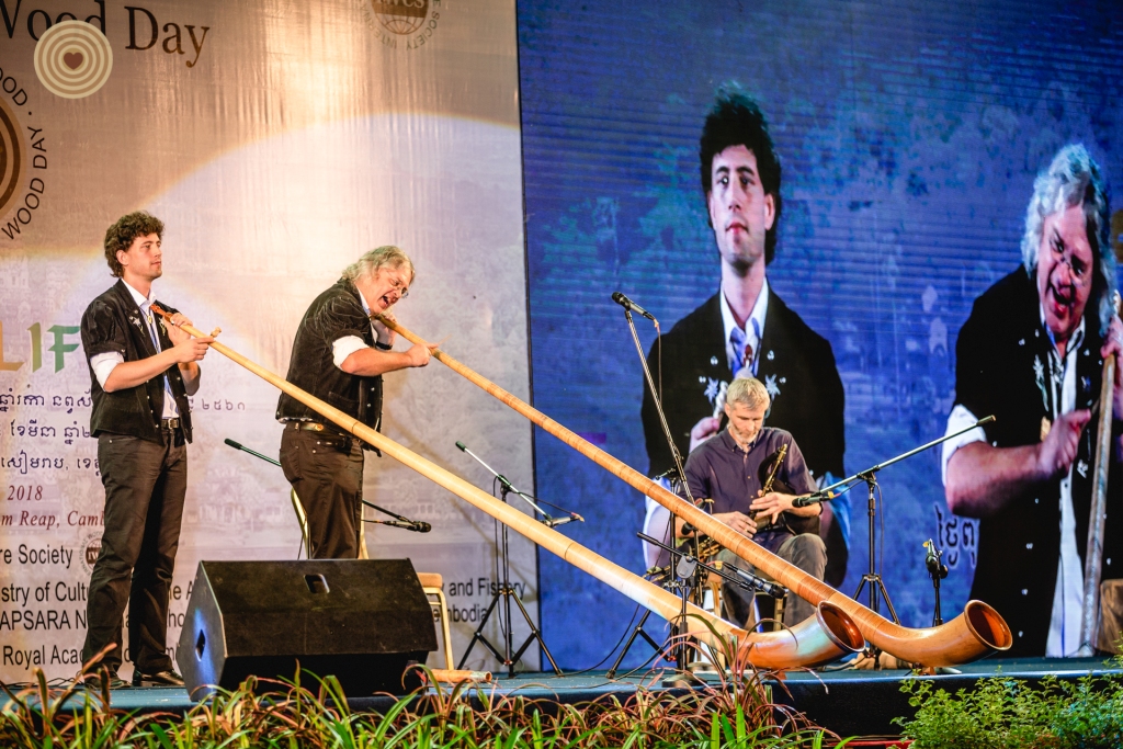 #Music Festival #World Wood Day #Traditional music #Nepal #Swiss Alphorn #Cambodia #Oud player #Irish Uilleann Pipes