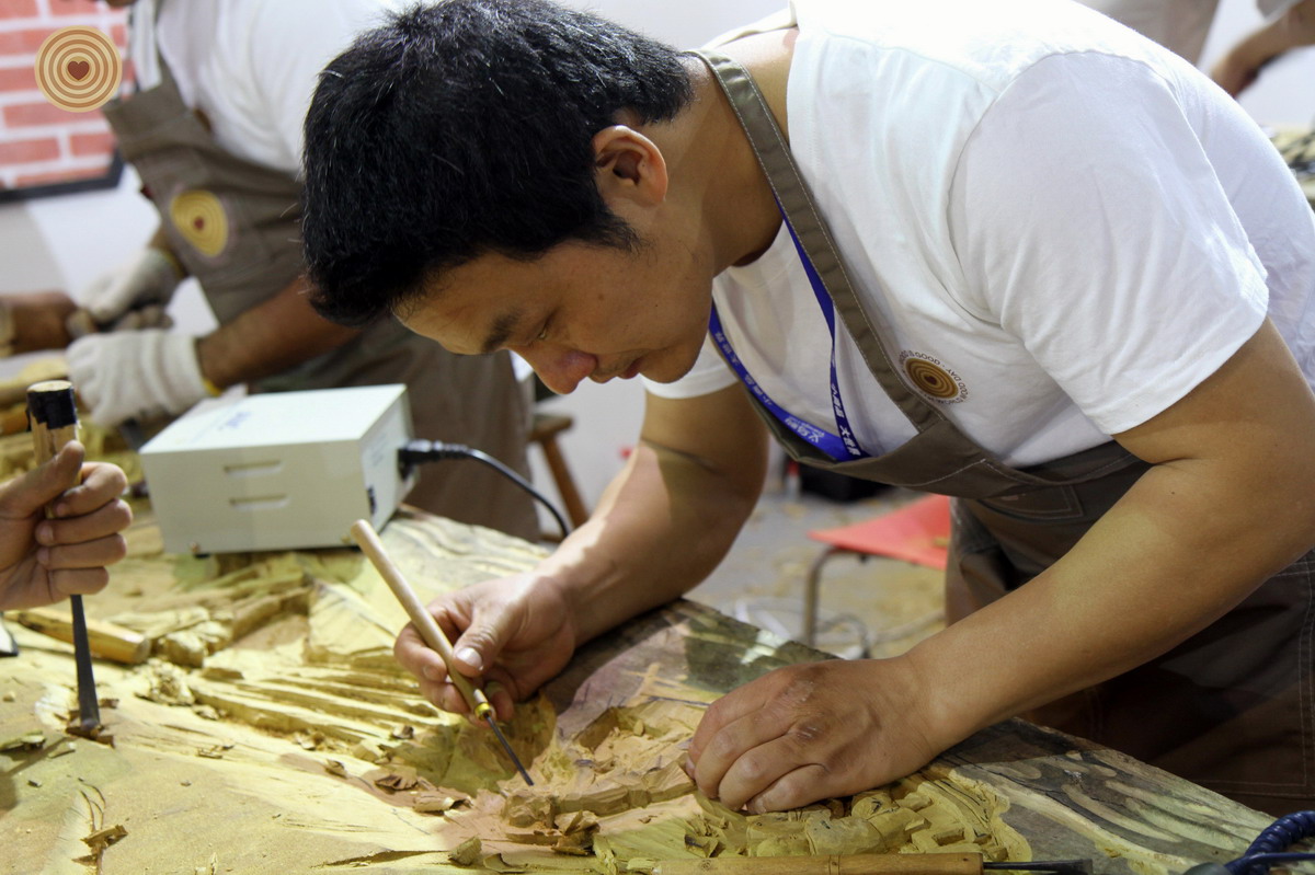 woodcarving, Yiwu, Zhejiang