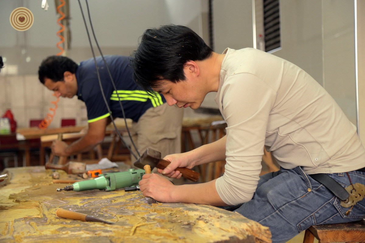 woodcarving, Yiwu, Zhejiang