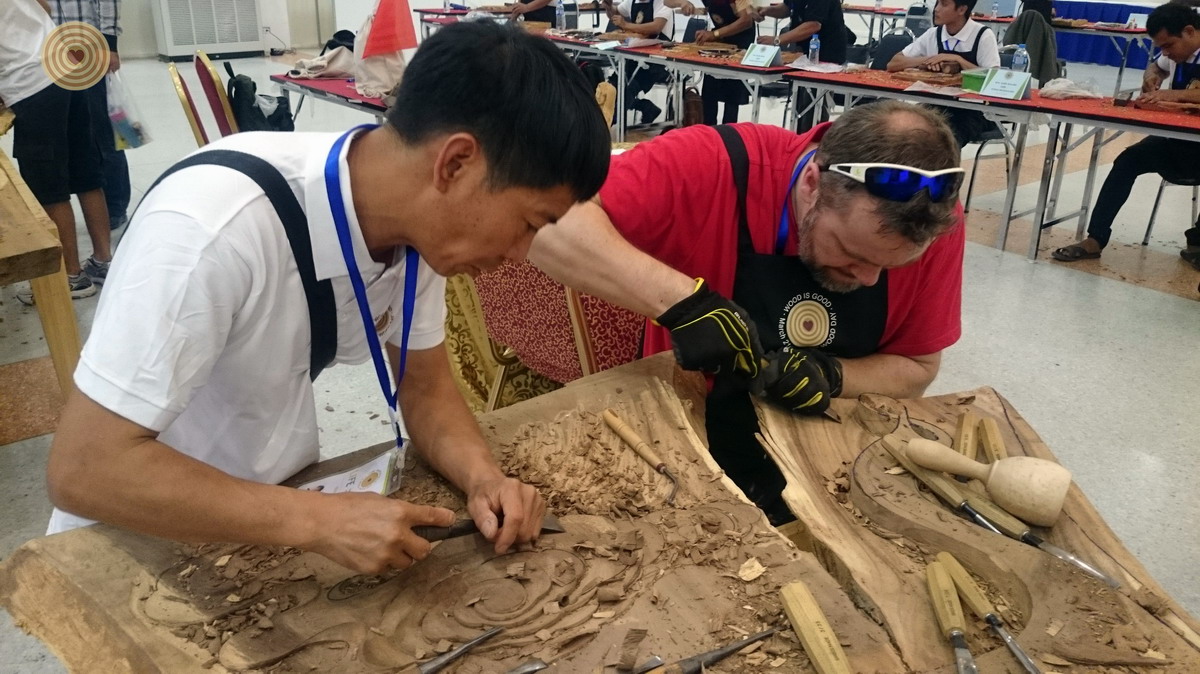 woodcarving, Laos