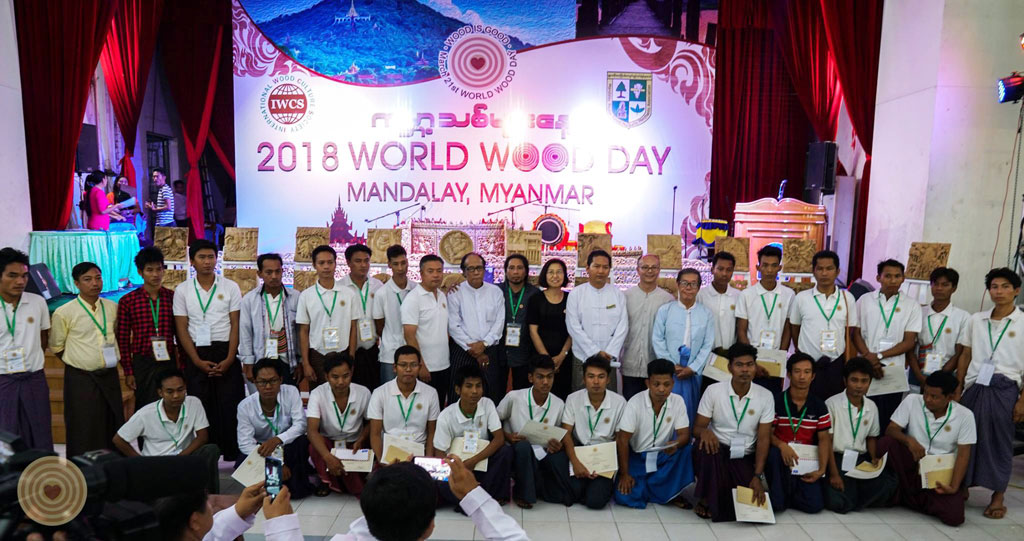 Woodcarving Competition, 2018 World Wood Day, Myanmar