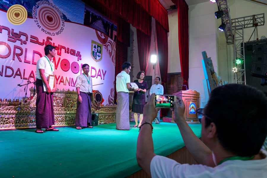 Woodcarving Competition, 2018 World Wood Day, Myanmar